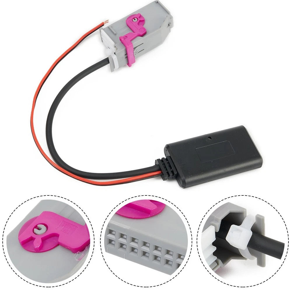1pc 32Pin Aux Cable Adapter for Audi A3/A4/A6/A8/TT/R8 (RNS-E)