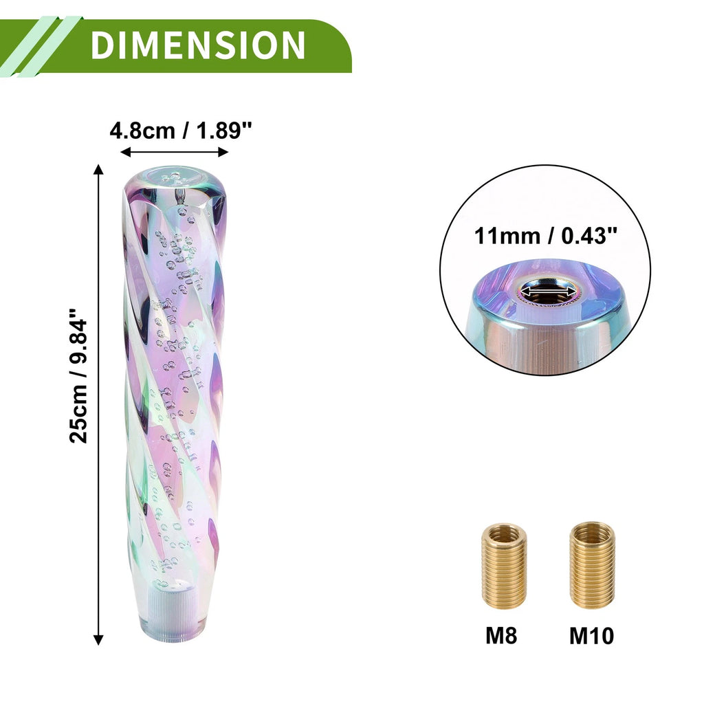 Crystal Shift Knob with 2 Adapters for Universal Fit (25cm)