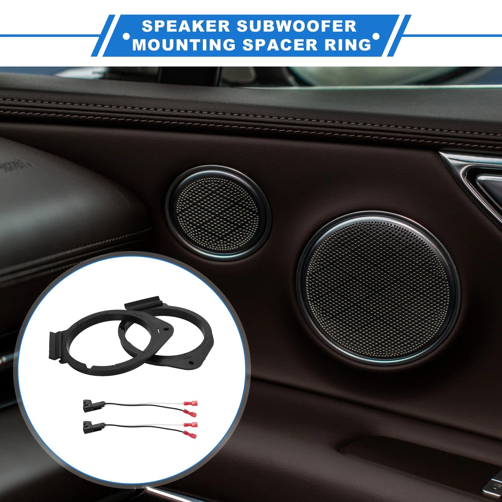 Tweeter Speaker Spacer Adapter for GMC Sierra 6.5 Inch (2 Set) (2014–2021)