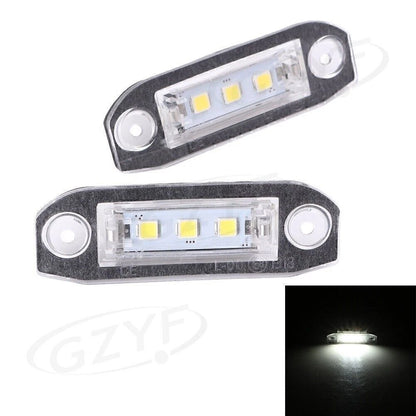 2X White LED License Plate Bulbs for Volvo XC70 V50 C70 V70 XC60