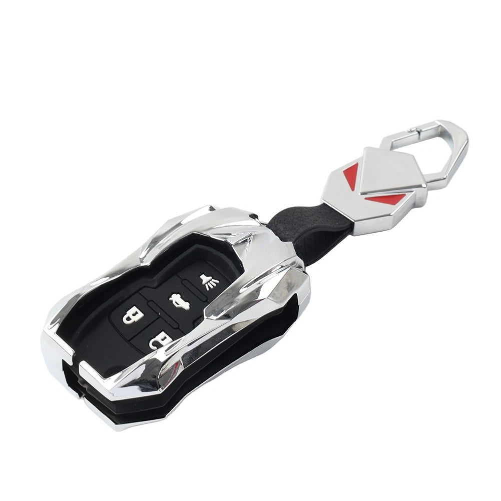 Fob Remote Shell Case Cover for Chevrolet Buick GMC Holden (Silver)