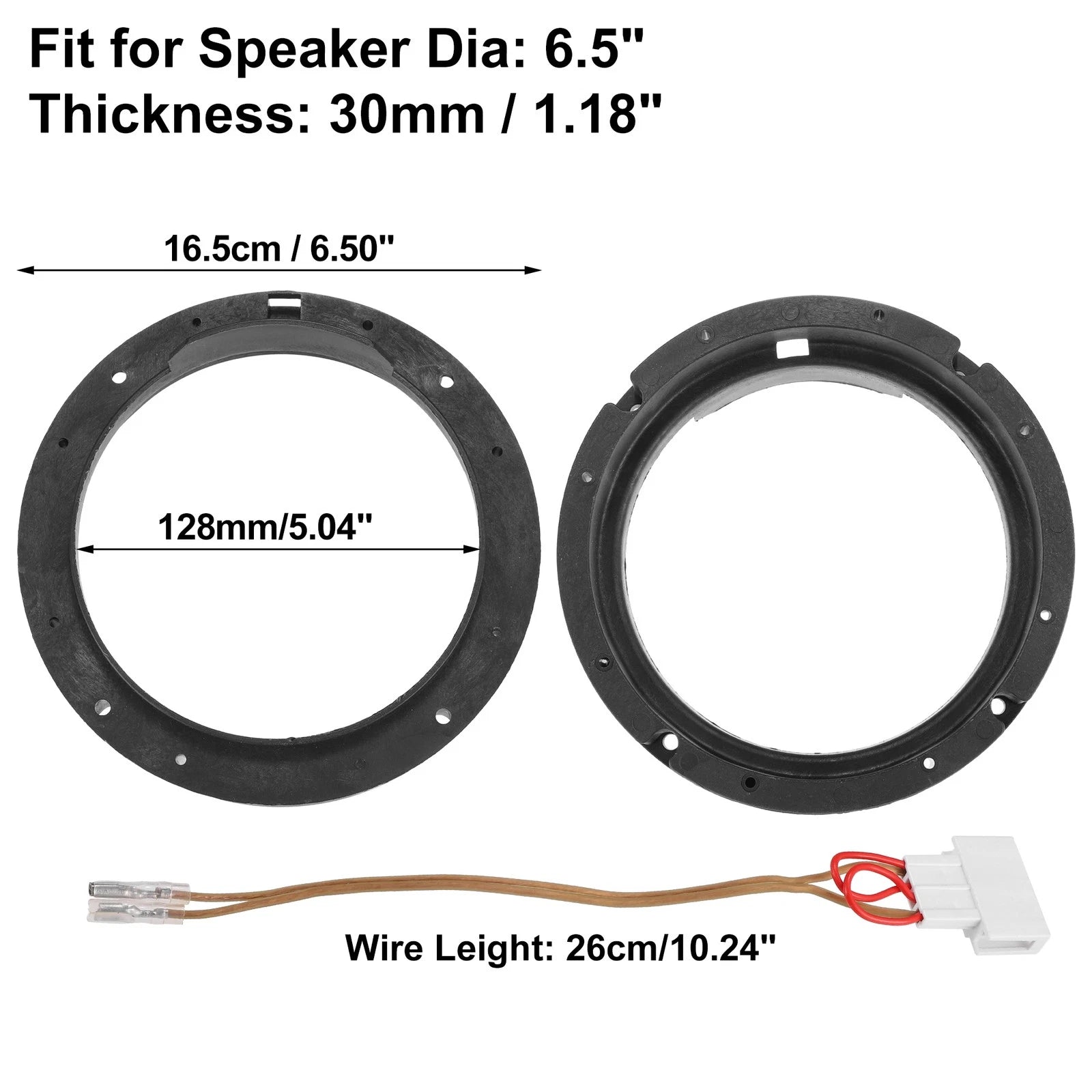 Speaker Adapter Spacer Ring 6.5 Inch Replacement for Volkswagen Passat (B7) (2011–2019)