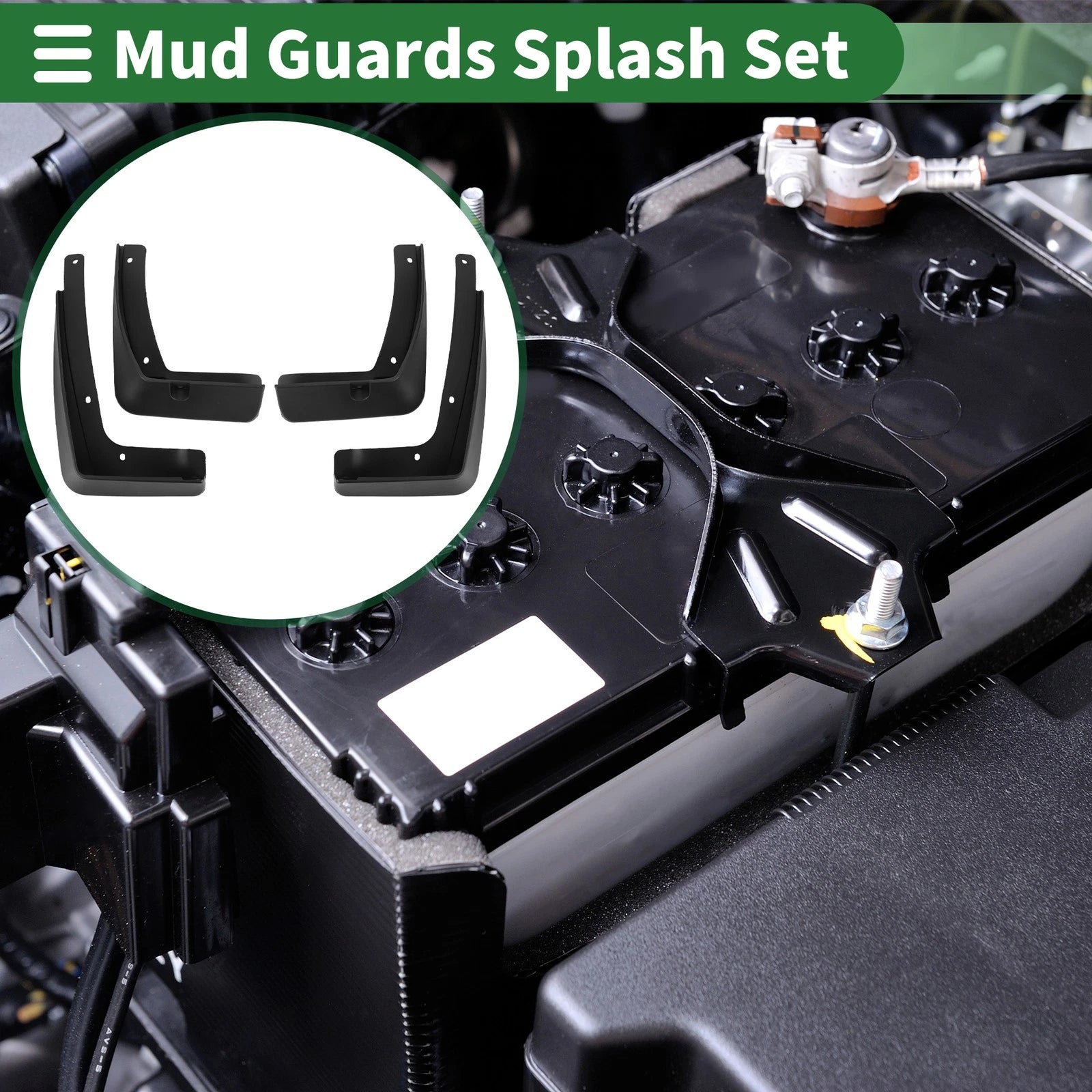 Mud Flaps Splash Guards Front Set with Mount for Hyundai IX35 (2018–2020)