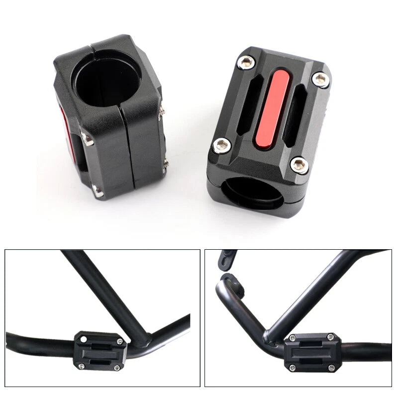 2X Motorcycle Frame Protectors for (22/25/28mm)