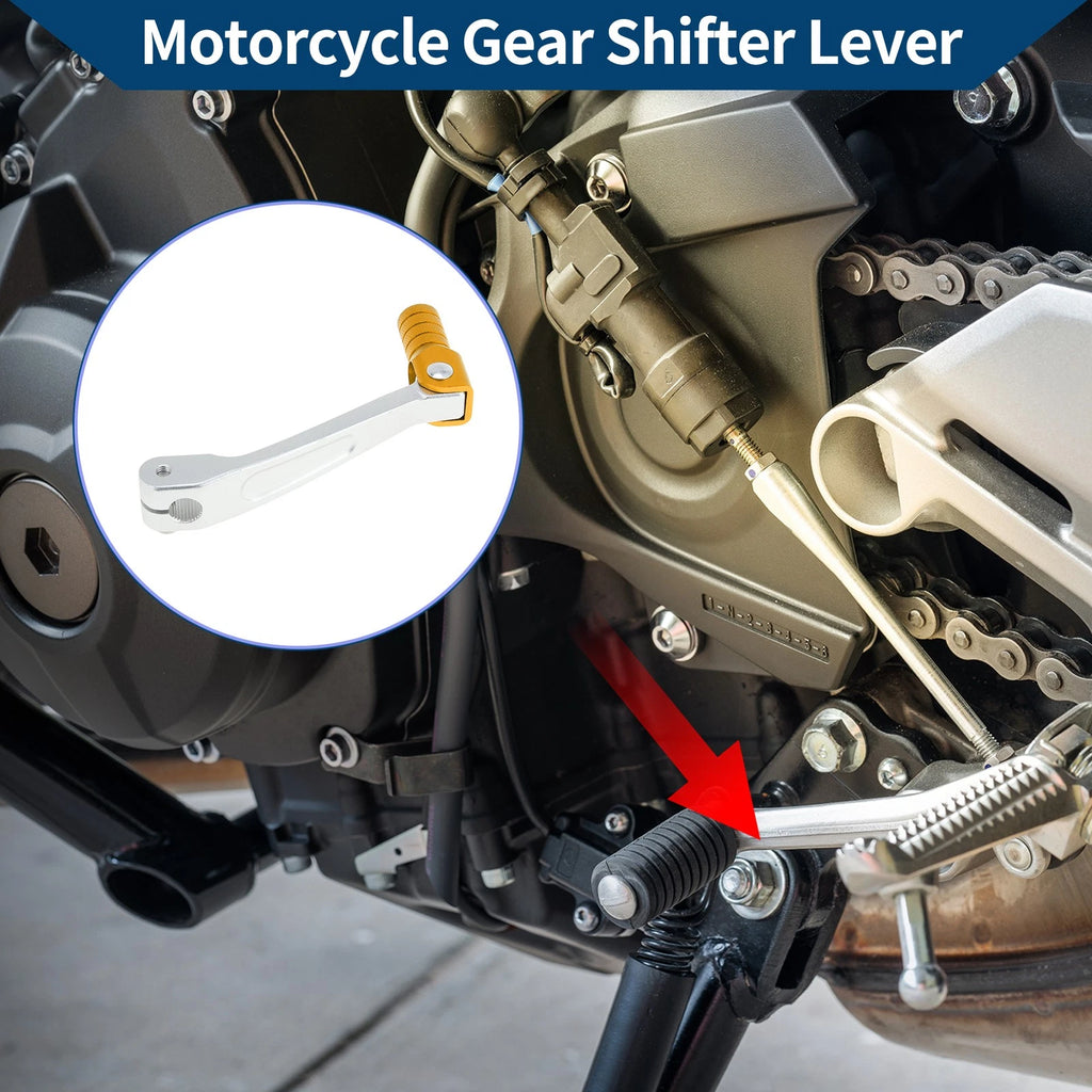 Motorcycle Gear Shifter Lever Fold for Honda CRF150F (2003–2017) Silver