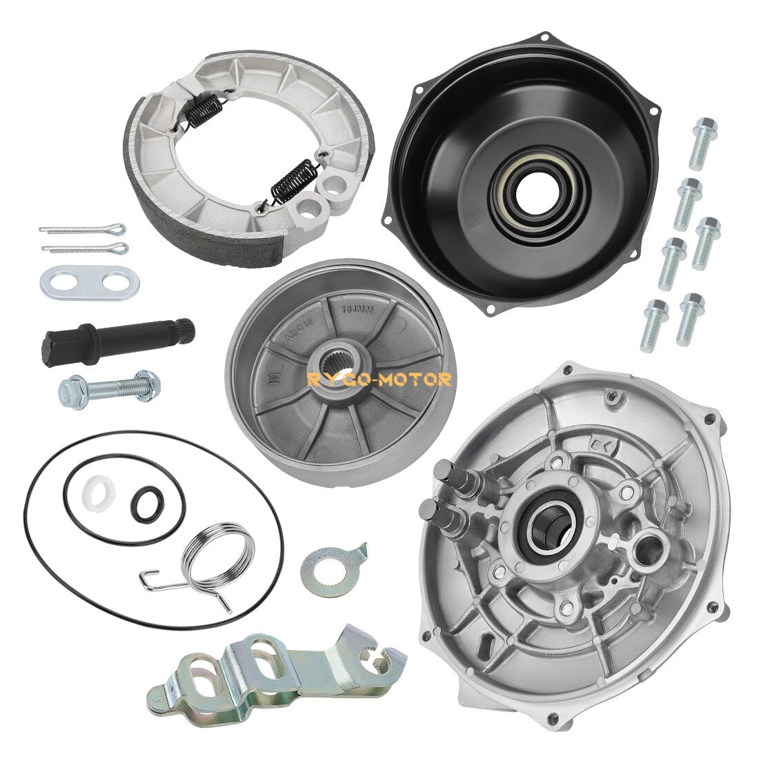 Rear Brake Drum Hub Plate Cover Bearing Seals for Honda Rubicon 500 (2001–2014)