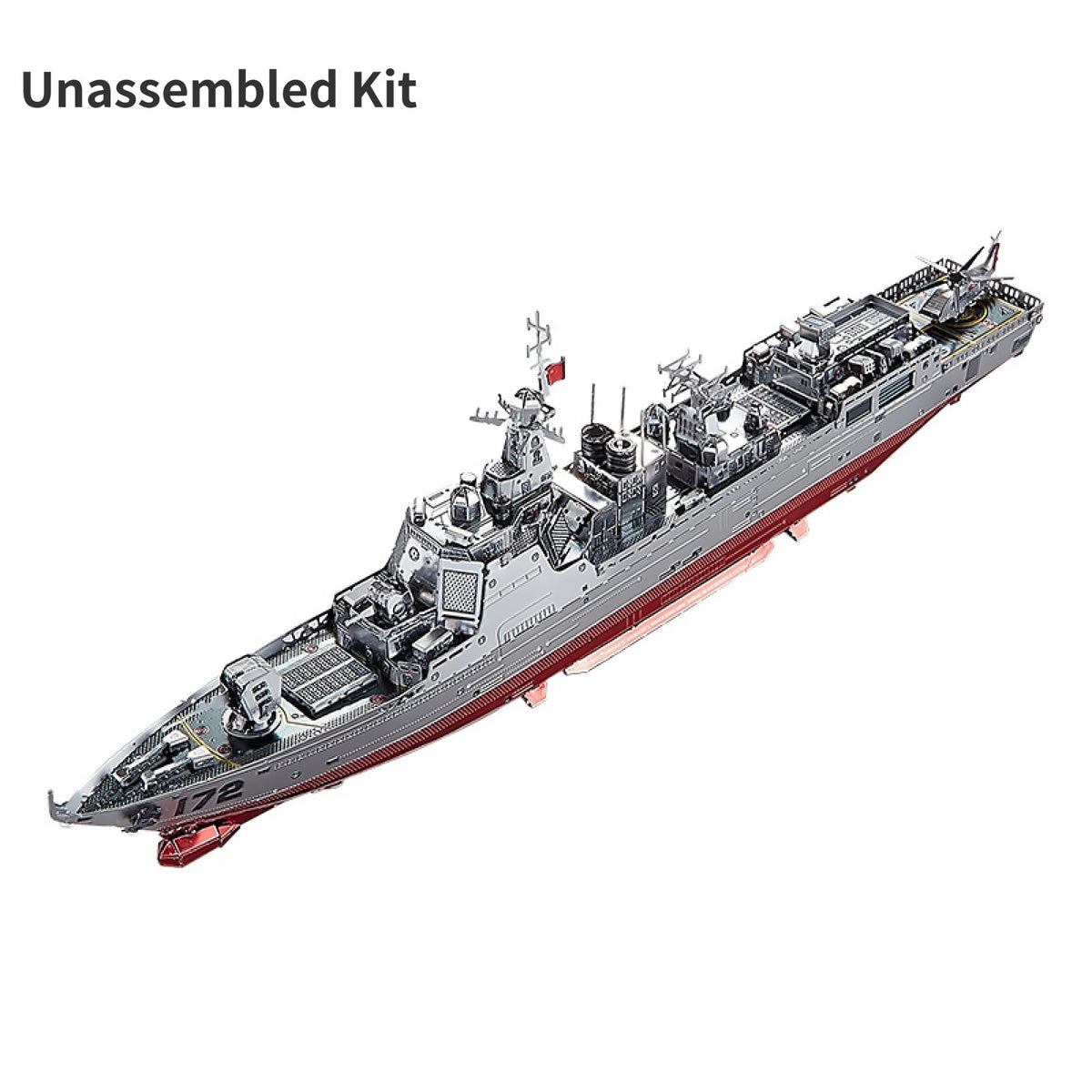 3D Metal Model Kit for Destroyer Ship (Unassembled)