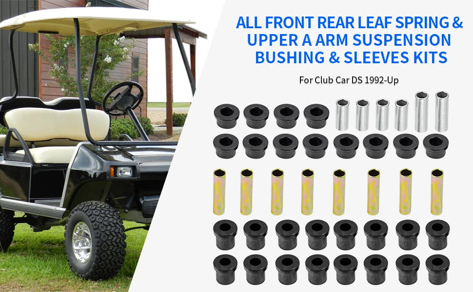 Bushing Kits for Club Car DS (Front Rear Leaf Spring & Upper A Arm)