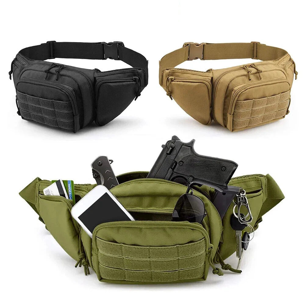 Tactical Waist Bag Concealed Carry Pouch for Outdoor Sports Hiking