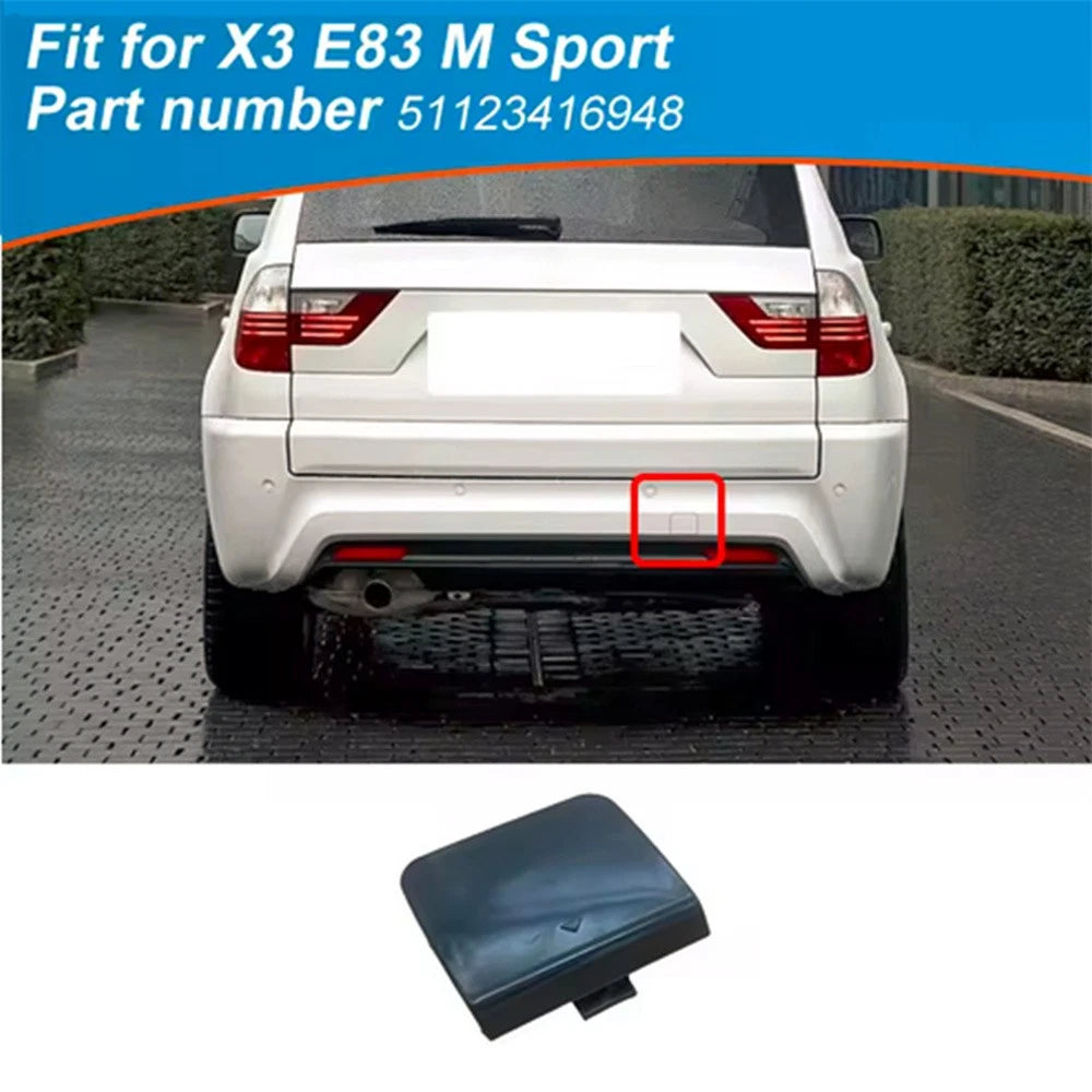 Rear Bumper Tow Hook Cover 51123416948 for BMW X3 E83 (2003–2007)