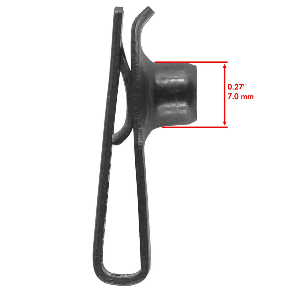 2x Panel Clip U Nut Replacement for John Deere 4710 Yanmar 2.2L (72) (—)