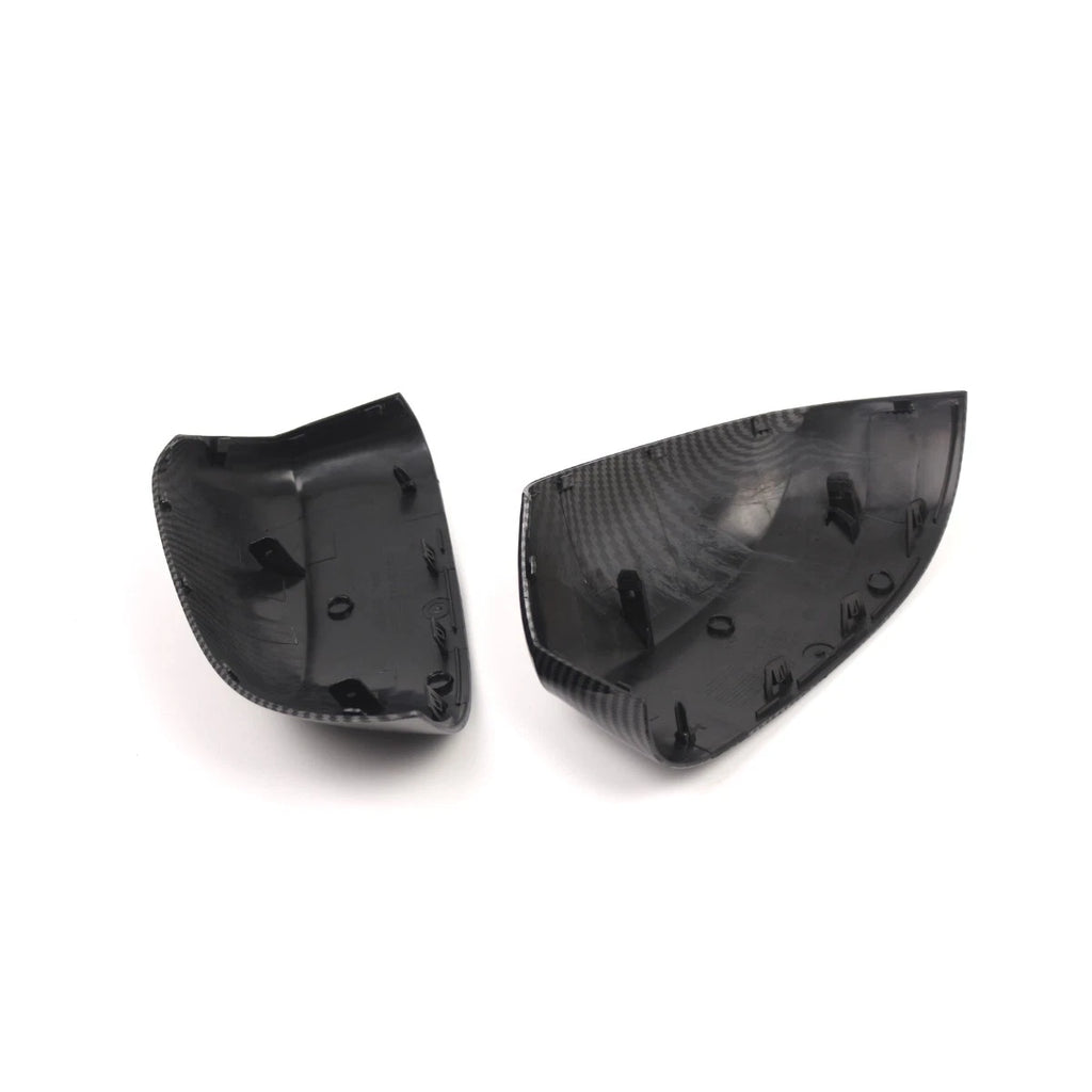 Set of 2 Carbon Fiber Style Side Wing Mirror Caps for BMW F15 X5 F16 X6 X3 X4