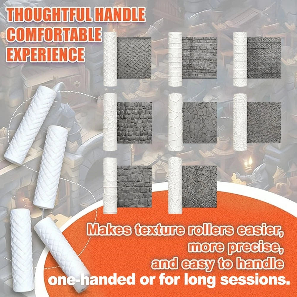 9-Piece Roller Set for Creative Clay and Model Work
