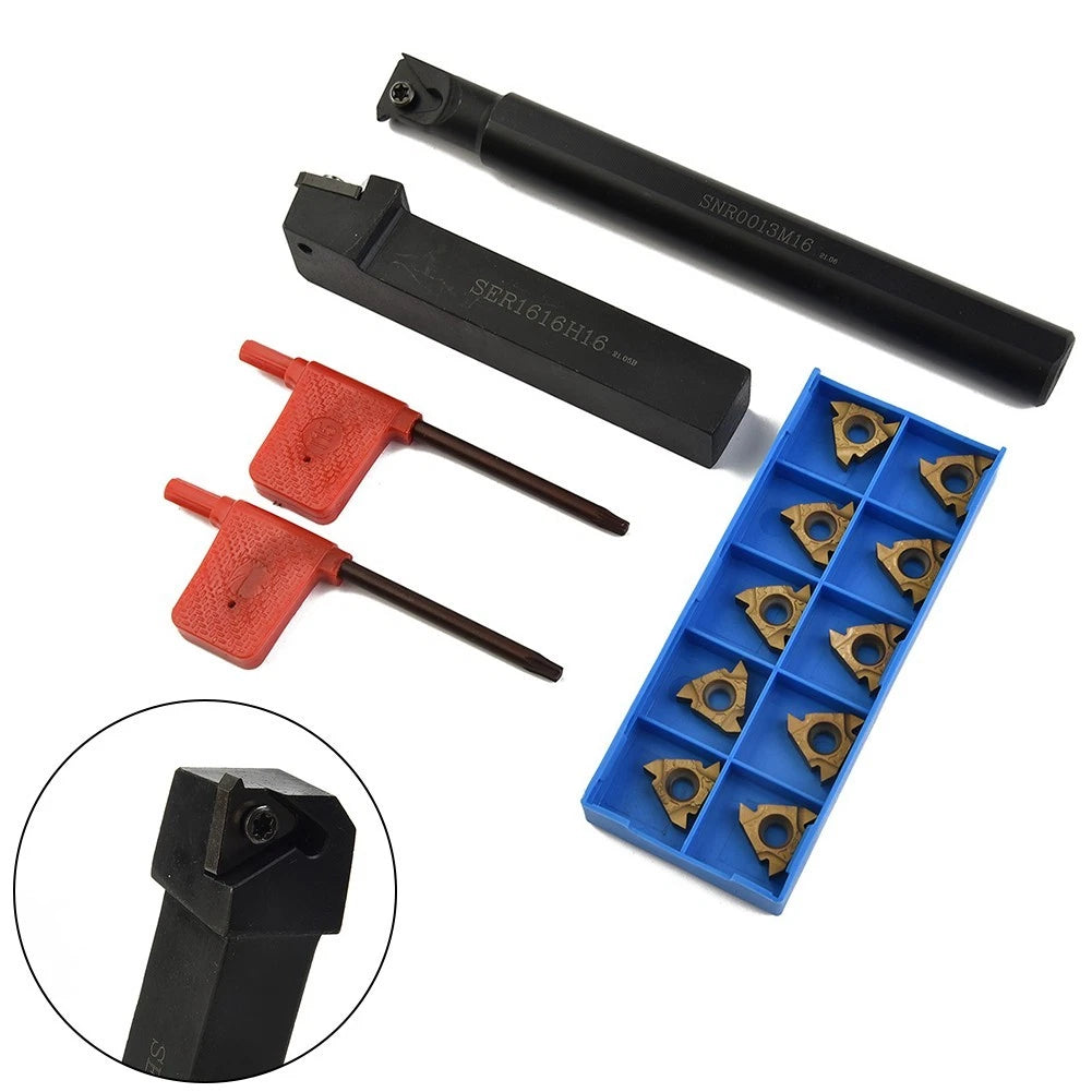 12pcs Internal Threading Inserts for Lathe (1/2" 5/8")