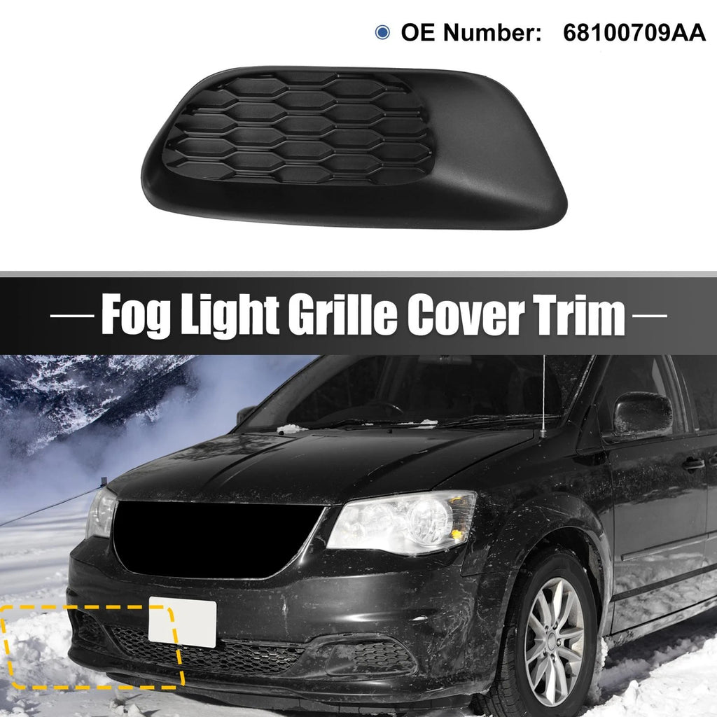 Fog Light Grille Cover Front Left Replacement for Dodge Grand Caravan (2011–2020)
