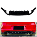 Rear Bumper Protector Lip for VW Golf 7 GTD (2014–2017) Black