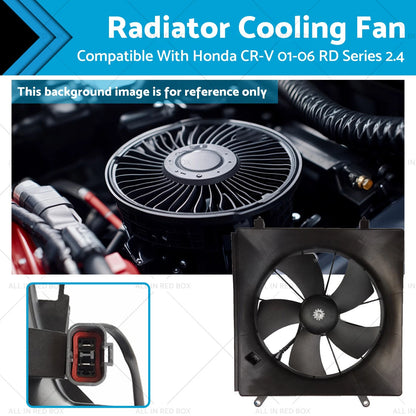 Radiator Fan Assembly for Honda CR-V (2001–2006) 2 Pin Connector