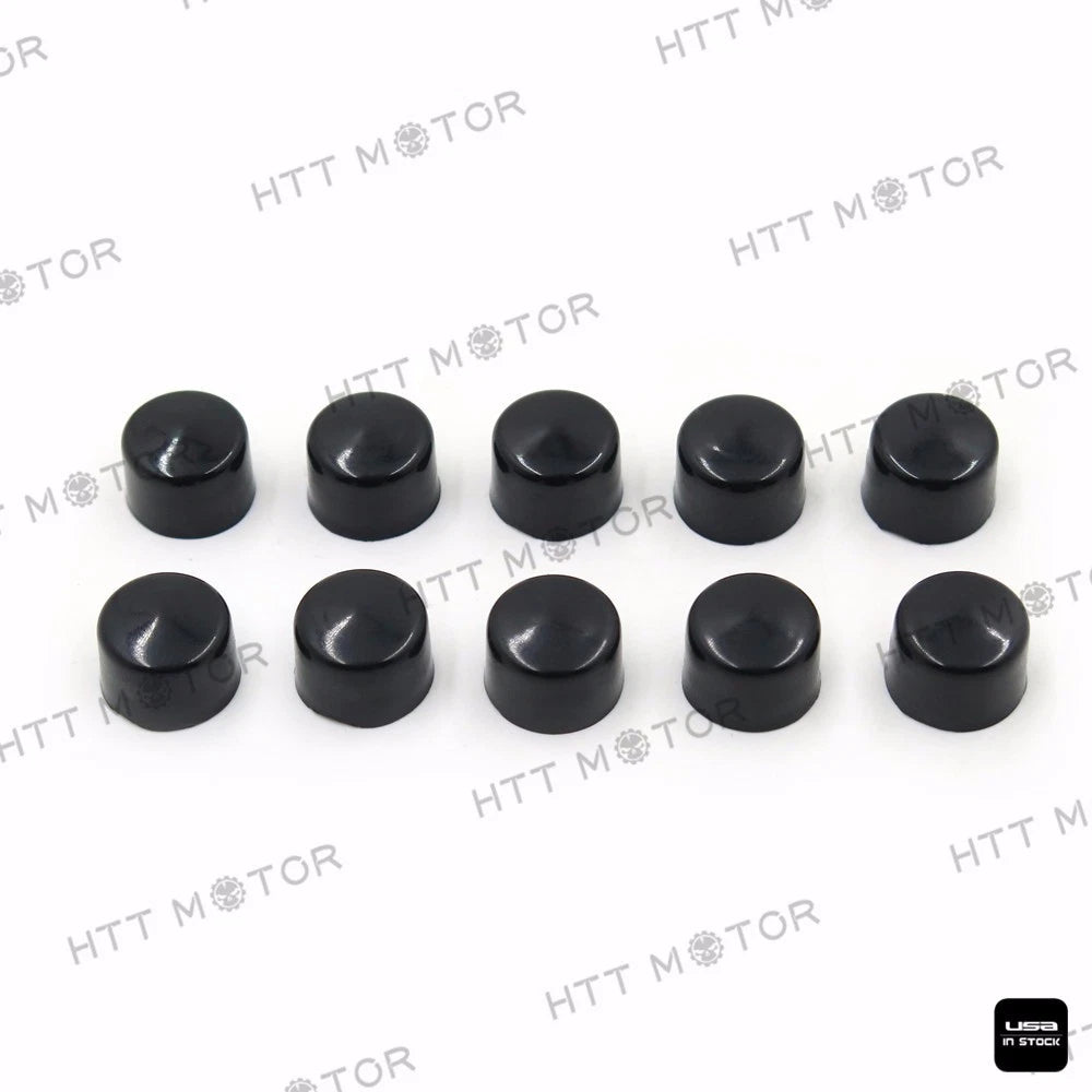 10pcs Allen Socket Bolt Cap Dress Kit for Harley-Davidson (Fits Misc Models)