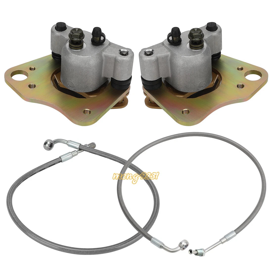 Front Brake Calipers w/Hose Lines for Polaris Scrambler 500 4X4 (2010–2012)