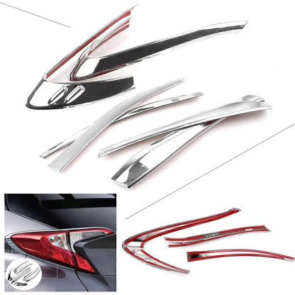 ABS Chrome Rear Tail Light Cover Trim for Toyota C-HR (2018)