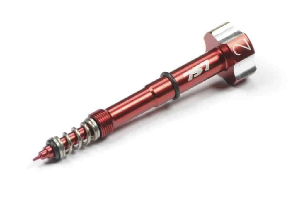 Red Fuel Mixture Screw with Spring O-Rings for Honda Yamaha Kawasaki Suzuki KTM (All Years)