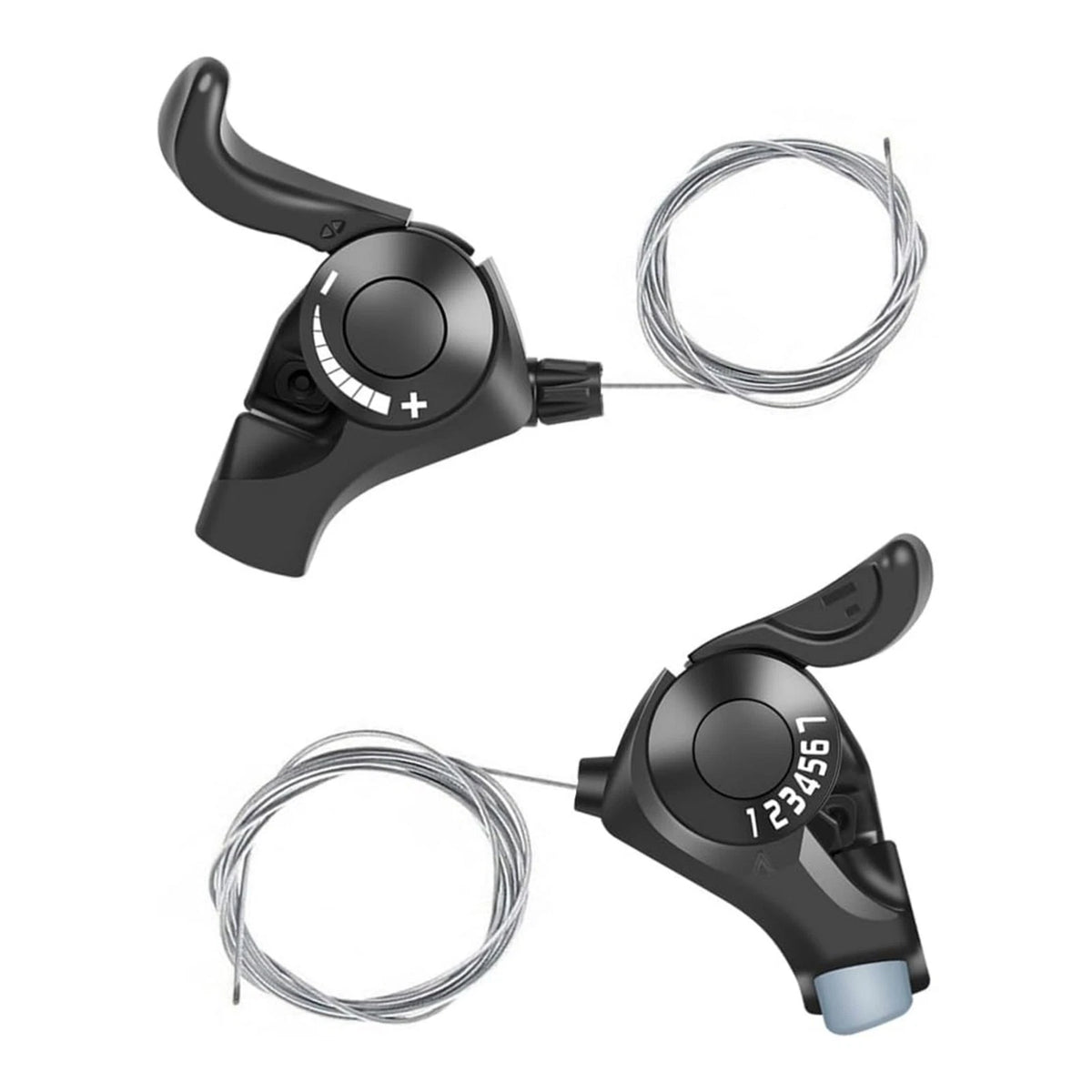 21-Speed Bicycle Shift Set for Universal Use (Optical Display, Aluminum Alloy)