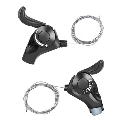 21-Speed Bicycle Shift Set for Universal Use (Optical Display, Aluminum Alloy)