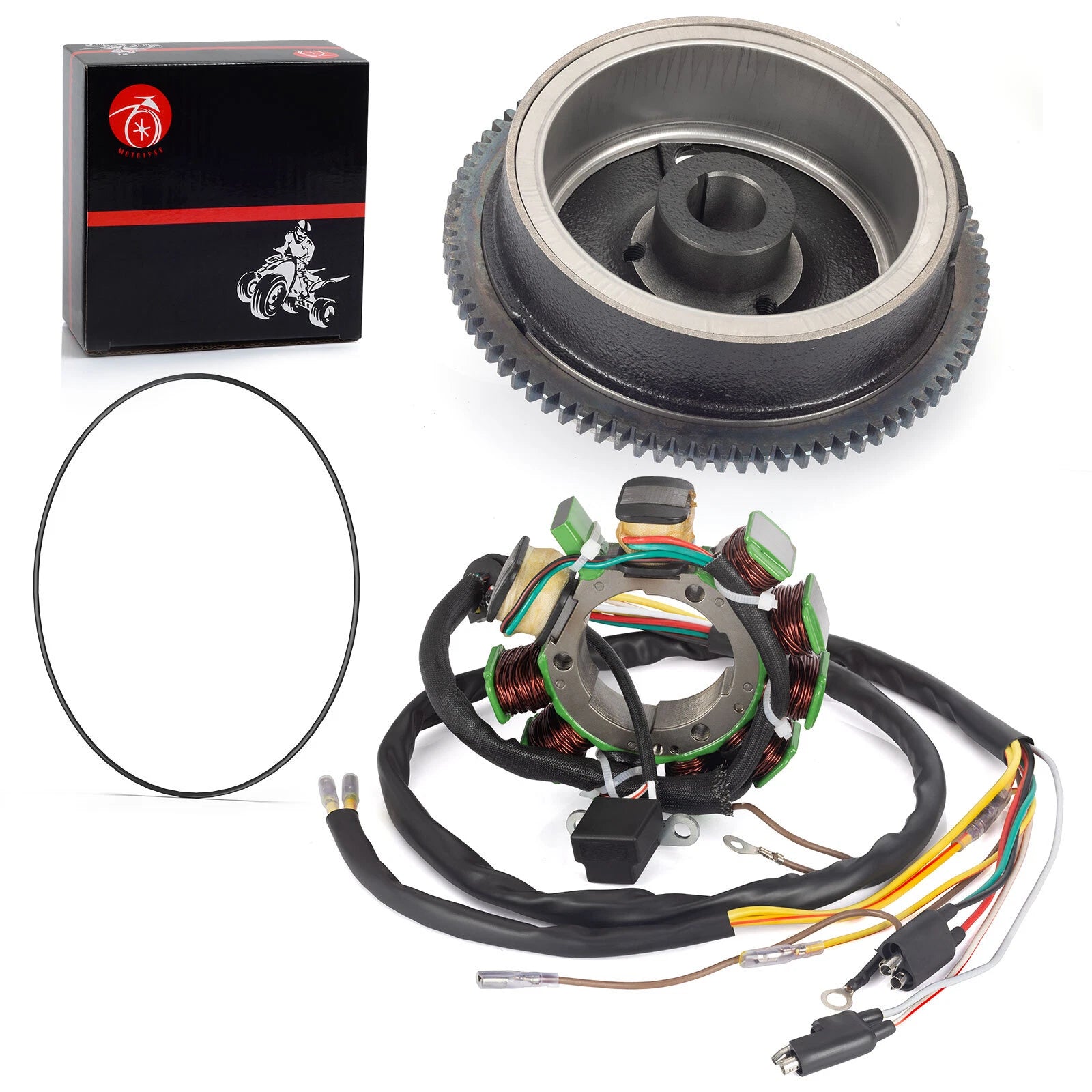 Stator and Flywheel Rotor Assy for Polaris Magnum 500, Scrambler 500, Ranger 500 (1995–2002)
