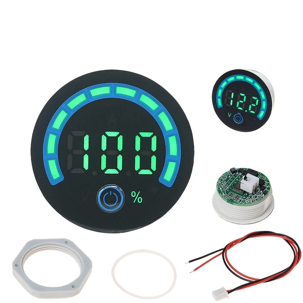LED Digital Voltmeter DC 8V-120V for Battery Capacity Assessment