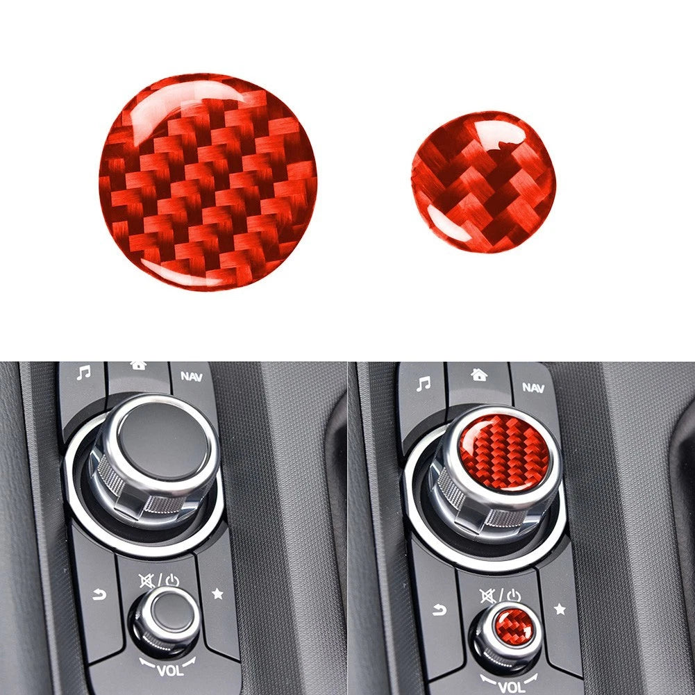 2X Button Cover Trim Epoxy Coating for Mazda MX-5 (2016–2020)