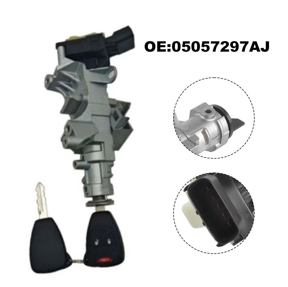 Steering Column Switch Housing with Key for Dodge (Multiple Models)