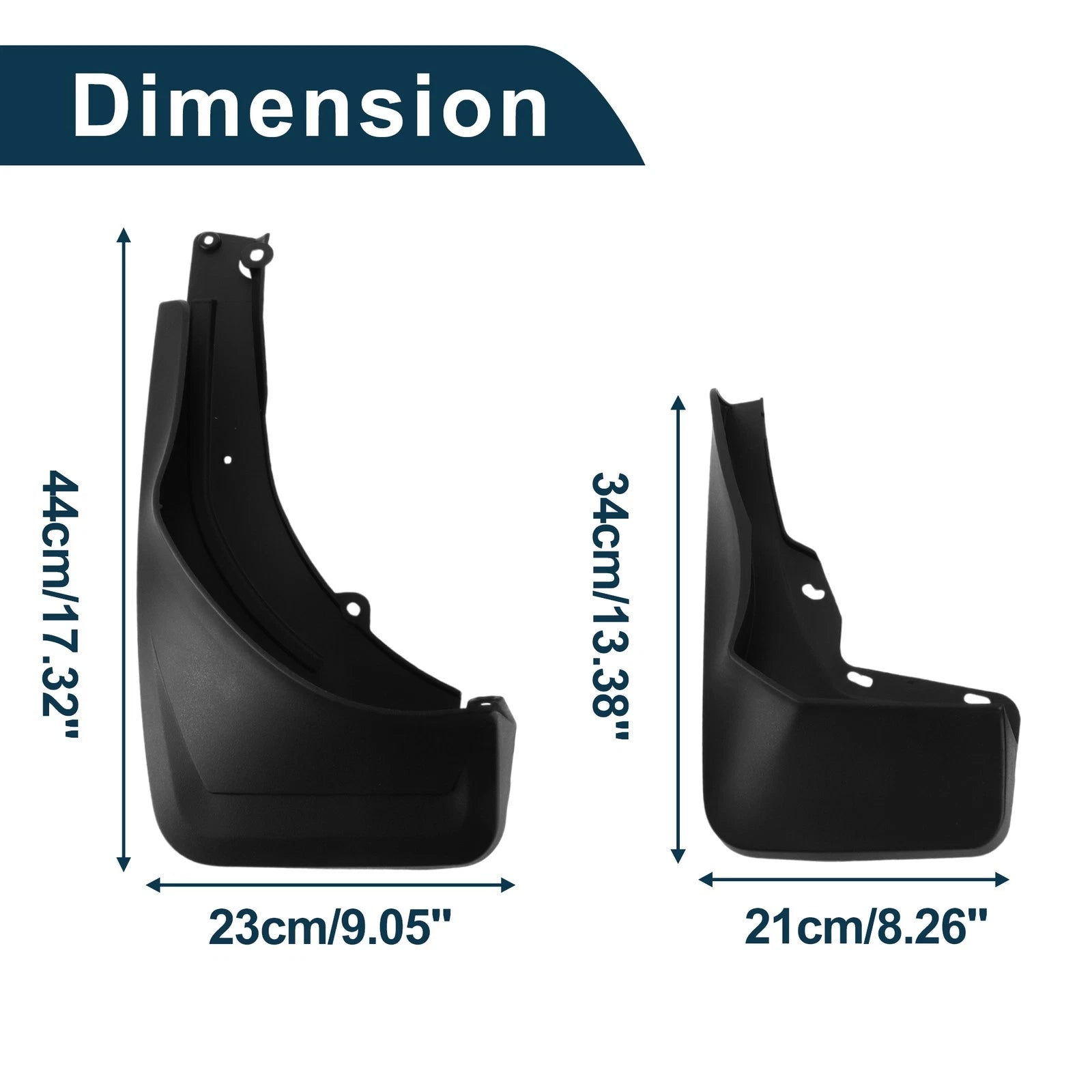 Mud Flaps Splash Guards for Mercedes Benz GLE (2015–2023) Rear Replacement