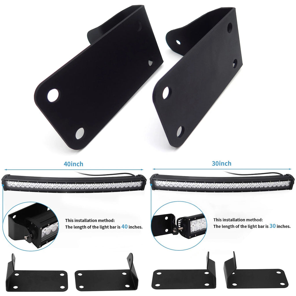 Front Lower Hidden Bumper Mounting Brackets for
