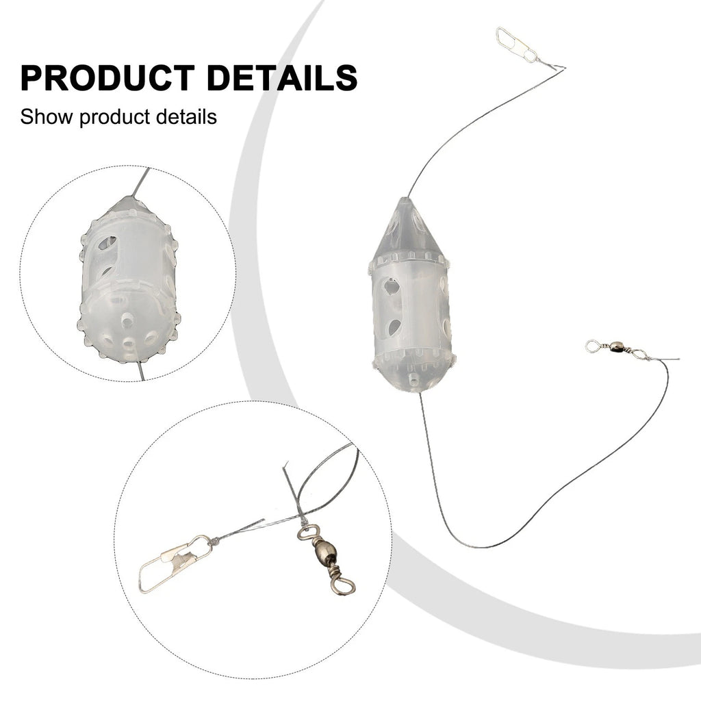 Maggot Feeder Slotted Frame Design 5g-15.5g Caster for Baits