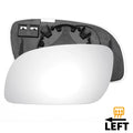 Left Side Mirror Glass with Heated Back for Volkswagen Touran (2003–2010)