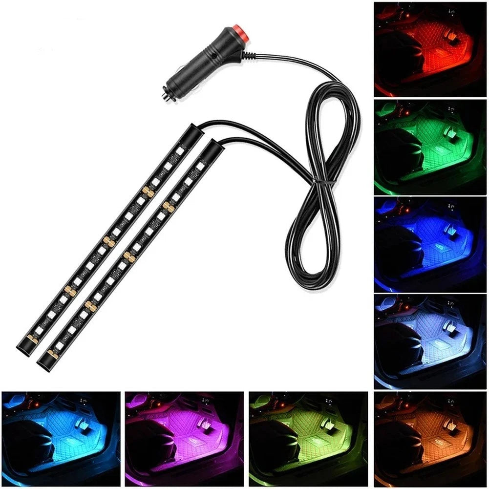 24 LED Strip Lamp for Car Interior Ambient Lighting (USB Powered)