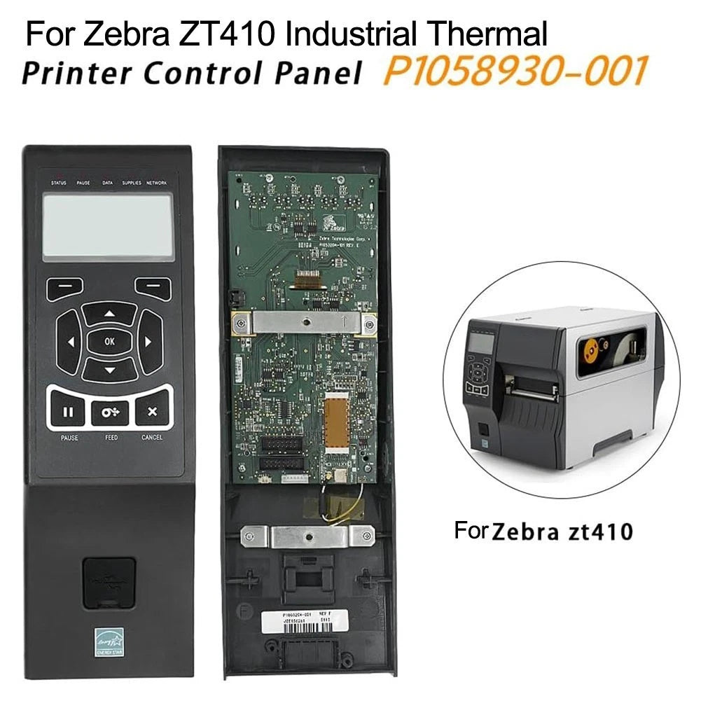 Front Panel for Zebra ZT410 (203dpi, 300dpi, 600dpi) P1058930001