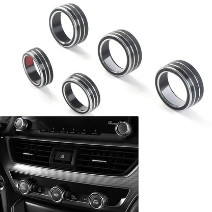 Control Switch Knob Ring Cover Trim for Honda Accord (2018–2022) Black
