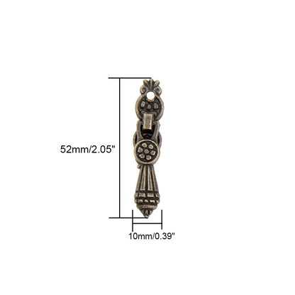 10X Antique Mini Jewelry Box Knob Pull Handle for Cabinet Drawer
