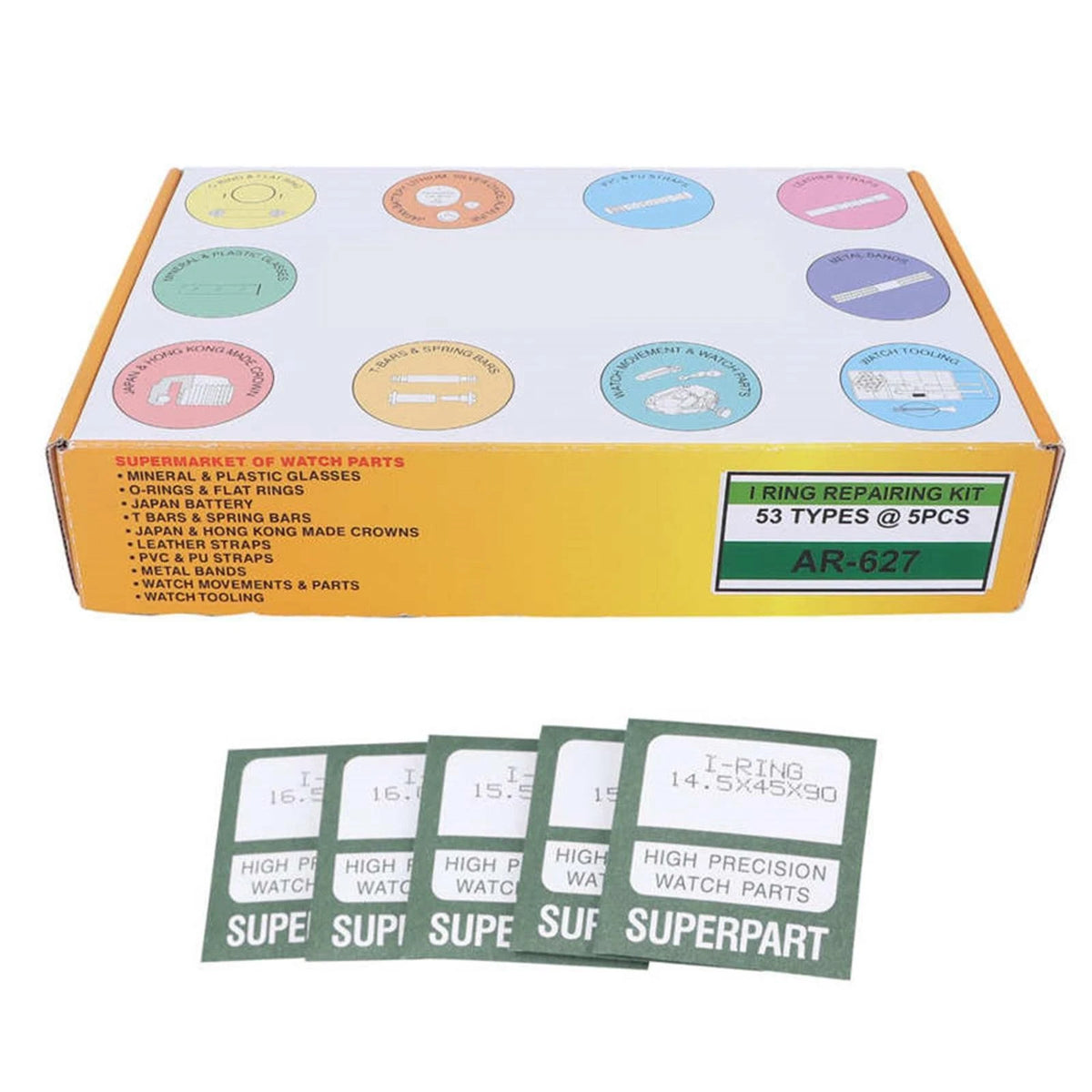 265pcs Waterproof O Ring Gasket Washers for Watchmaker C (DIY)