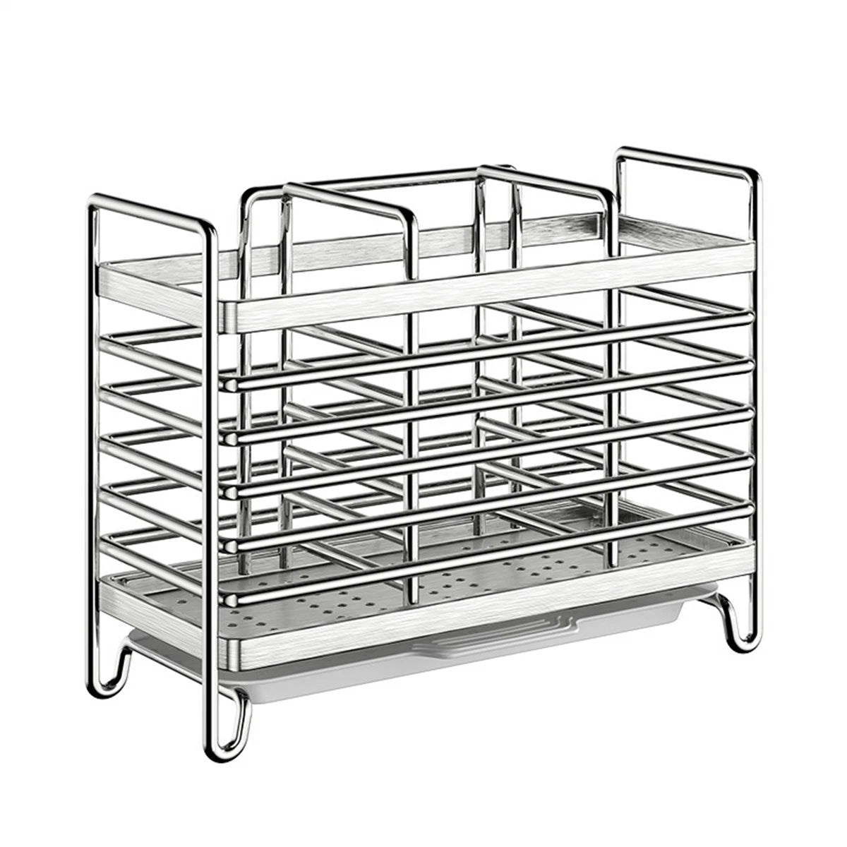 Air Circulation Forks Spoons Storage Organizer for Compact Kitchen