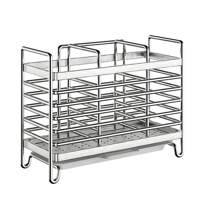Air Circulation Forks Spoons Storage Organizer for Compact Kitchen