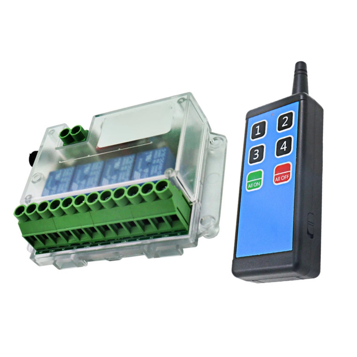 433MHz 4-Channel Remote Control Relay Module Universal