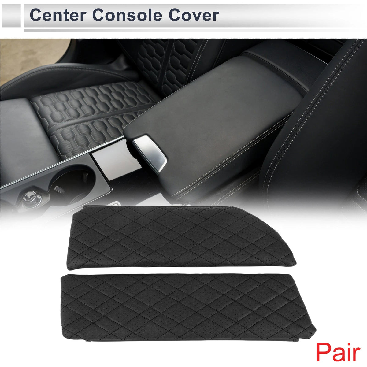 Car Center Console Cover with Storage Bag for BMW 5 Series (2018–2023)