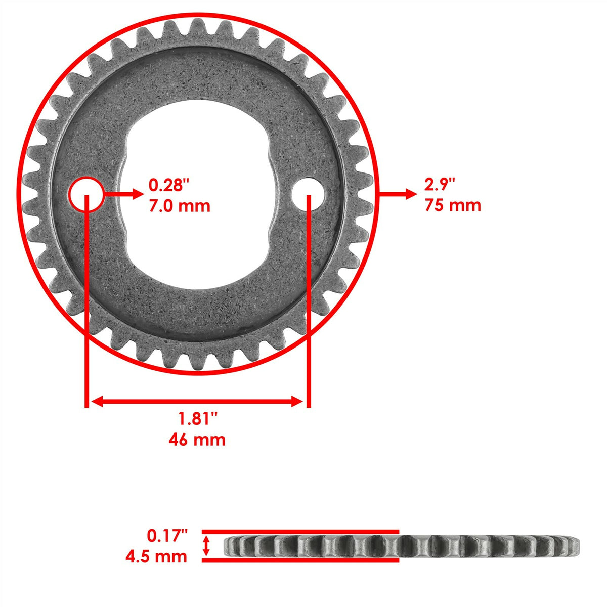 Cam Sprocket 38T Replacement for Honda TRX300FW FourTrax (1988–2000)