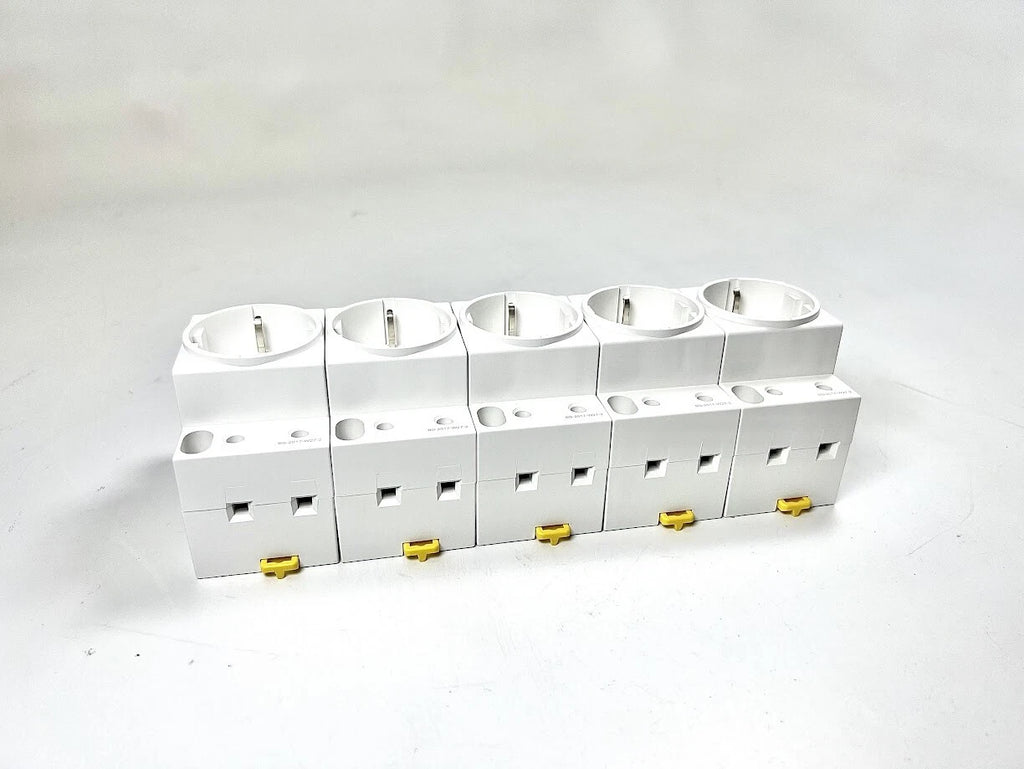 5 Pack Schneider Electric A9A15310 2P + T DIN Socket 16A 250V