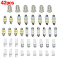 42PCS LED Light Bulbs for Car Interior (Universal Fit)