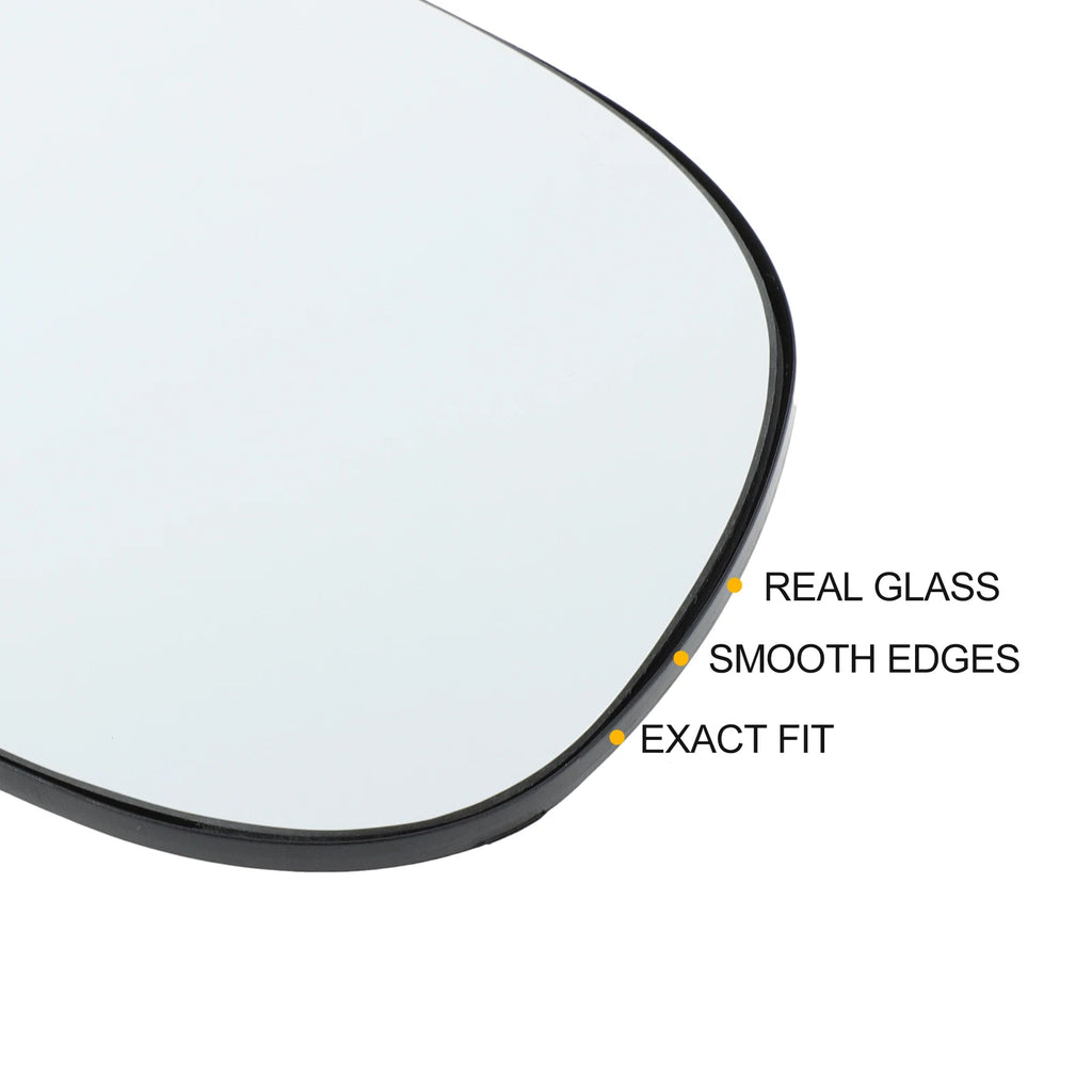 Left Side White Mirror Glass for Citroen C2 C3 (2003–2009)