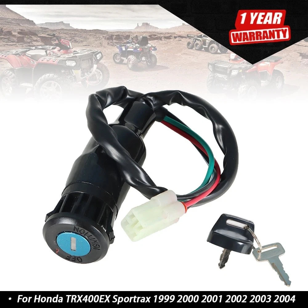 Ignition Key Switch for Honda TRX400EX TRX400X 400EX Sportrax (2005–2014)