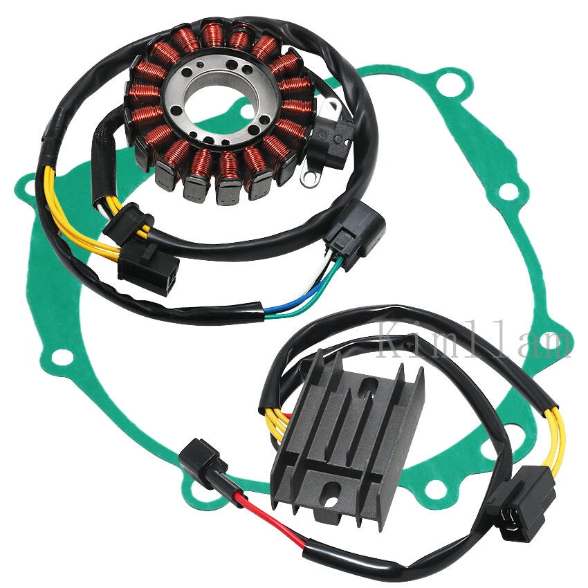 Stator Coil, Regulator Rectifier, Gasket for Suzuki DR-Z400E DR-Z400SM DR-Z400S (2000–2023)